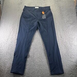 Day & Age Pant Mens 34x32 Blue Polyester Golf Straight Performance Stretch‎ Slim